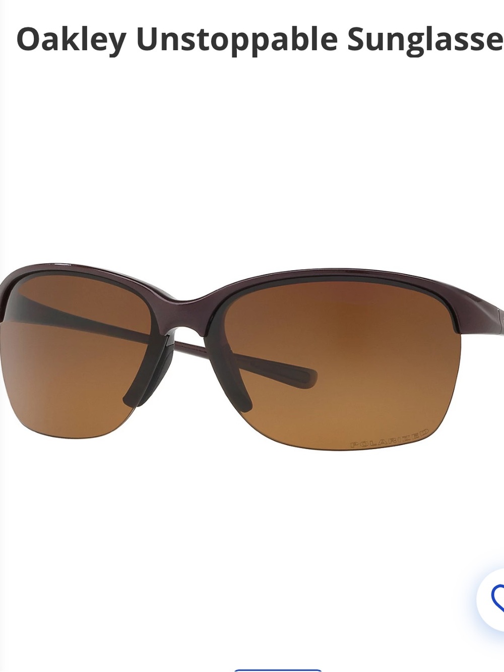 Oakley Unstoppable Brown Frame Sunglasses with Brown Lenses - Picture 2 of 14